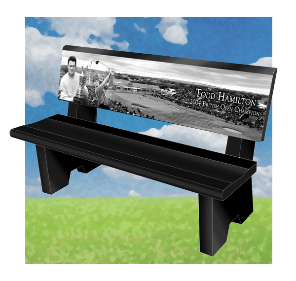 Granite memorial bench