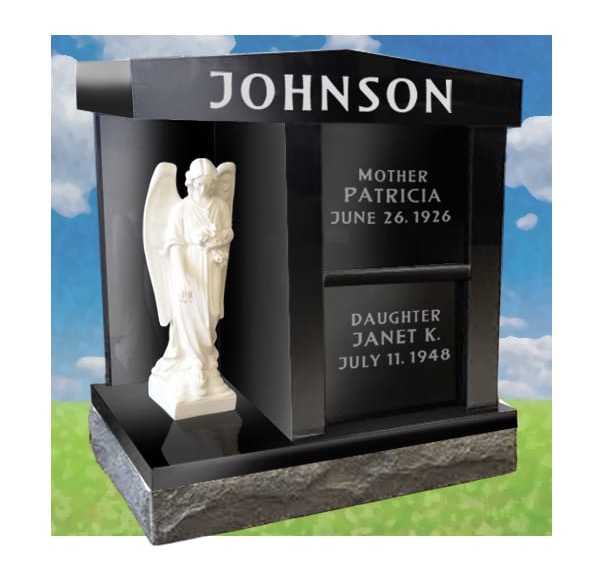 Granite cremation monument