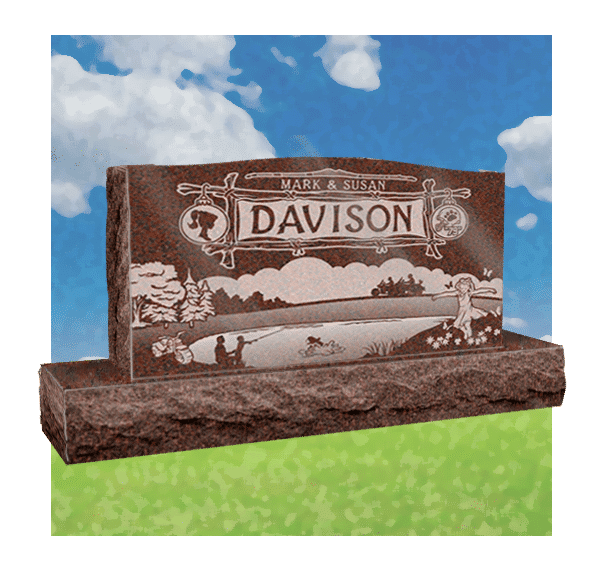 Custom sandblast carving on granite